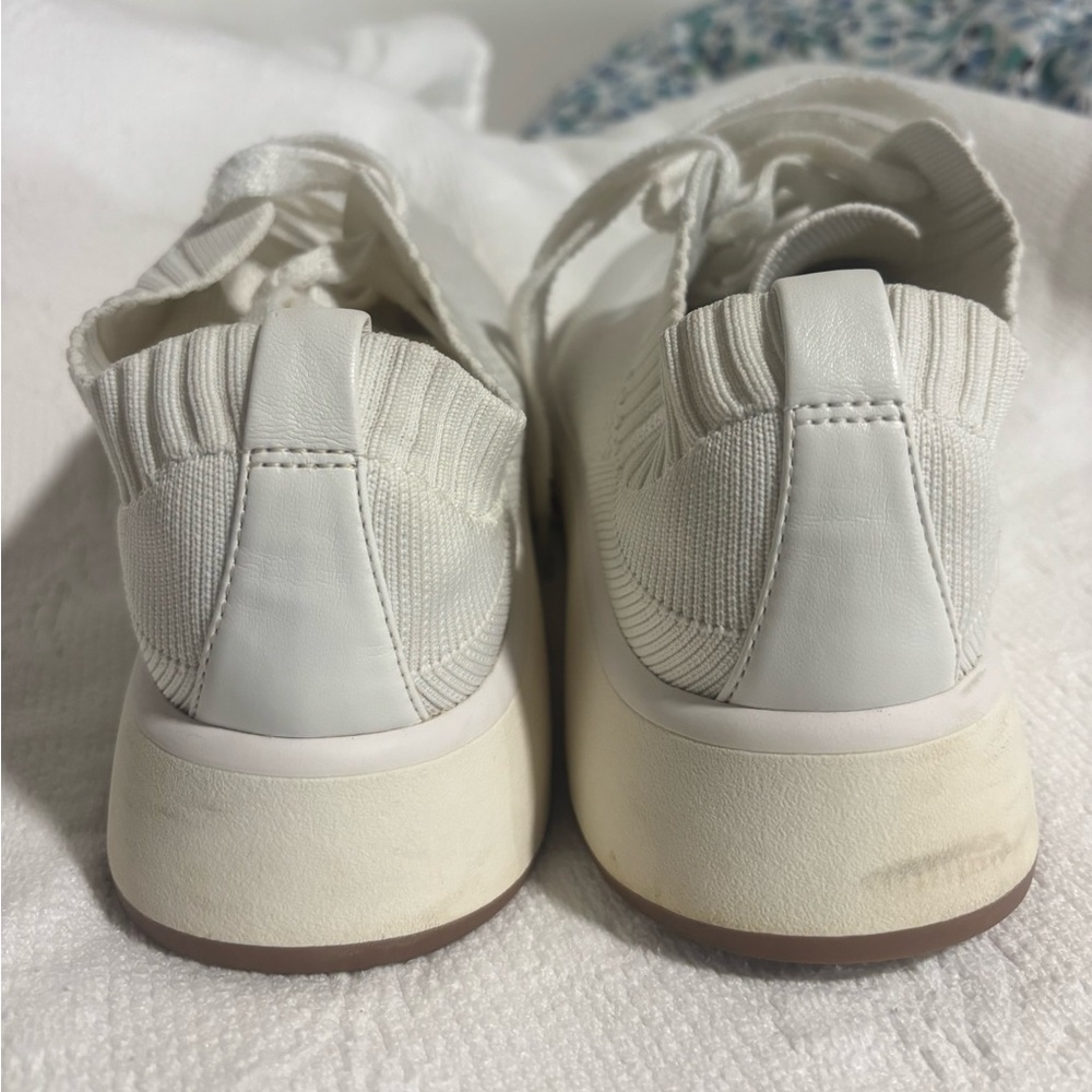 Nordstrom Cream Knit Lace-Up Sneakers - Picture 5 of 5